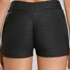 Črne športne kratke hlače Mariam z visokim pasom za telovadbo