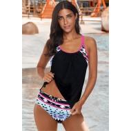 Črne tankini kopalke Liv