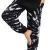 Črne tie dye ohlapne harem hlače Nicole
