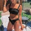 Črni bikini z naramnicami Visa