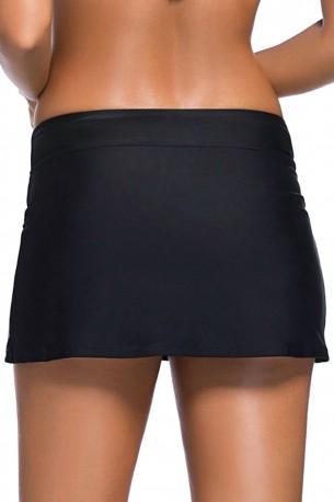 Črno bikini krilo Ashley za močnejše