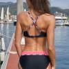 Črno roza push up bikini Olivia