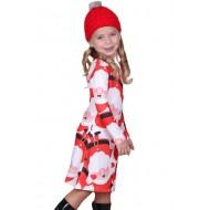 Dekliška obleka Willa s potiskom božička