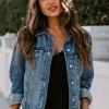 Denim jeans jakna z gumbi Erin