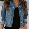 Denim jeans jakna z gumbi Erin