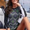 Edinstven tankini top Alayah s potiskom