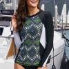Edinstven tankini top Alayah s potiskom