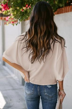 Elegantna bluza marelične barve Mckenna