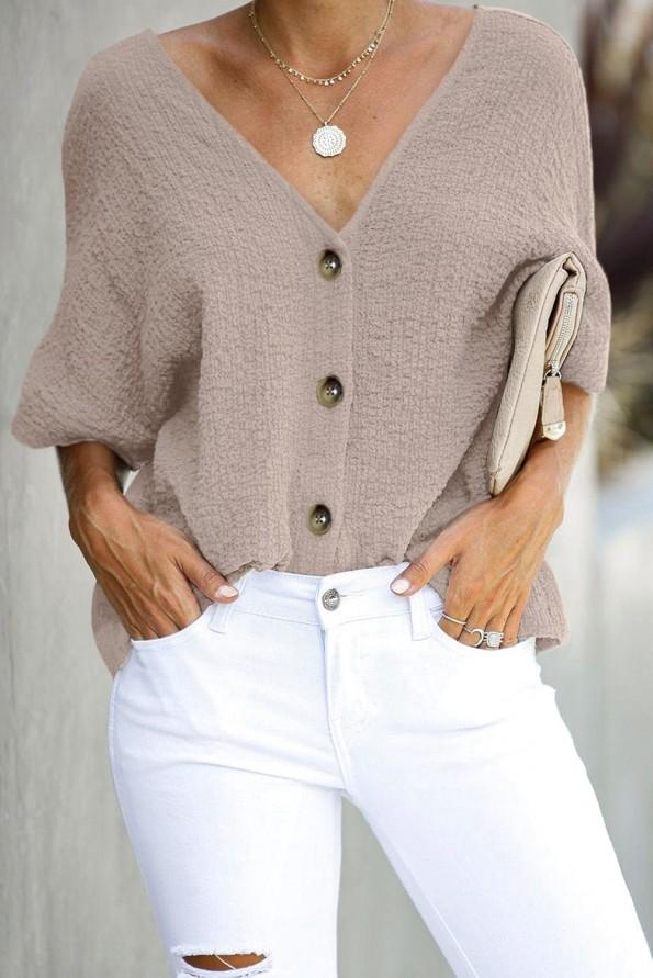Elegantna bluza Willa marelične barve