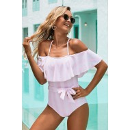 Enodelne bele  kopalke v obliki črtastih trakov Alayah