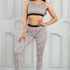 Joga komplet Blakely s leopardjim potiskom