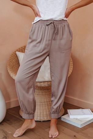 Kaki jogger hlače River z žepi