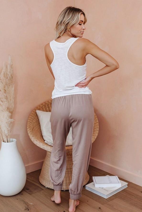 Kaki jogger hlače River z žepi