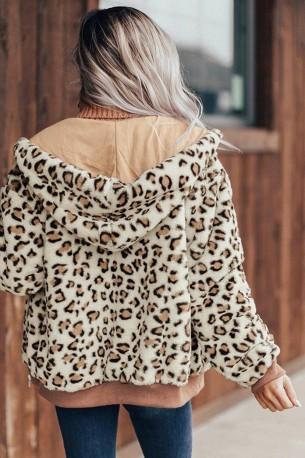 Kaki udobna jakna Remington z leopardjim motivom