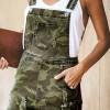 Kamuflažne kratke hlače Barbara z naramnicami