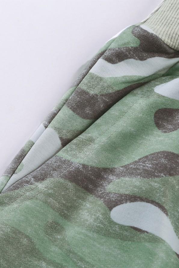 Kamuflažne ohlapne hlače Judith