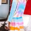 Klasičen tie dye komplet Emilia s kratkimi hlačami