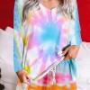 Klasičen tie dye komplet Emilia s kratkimi hlačami