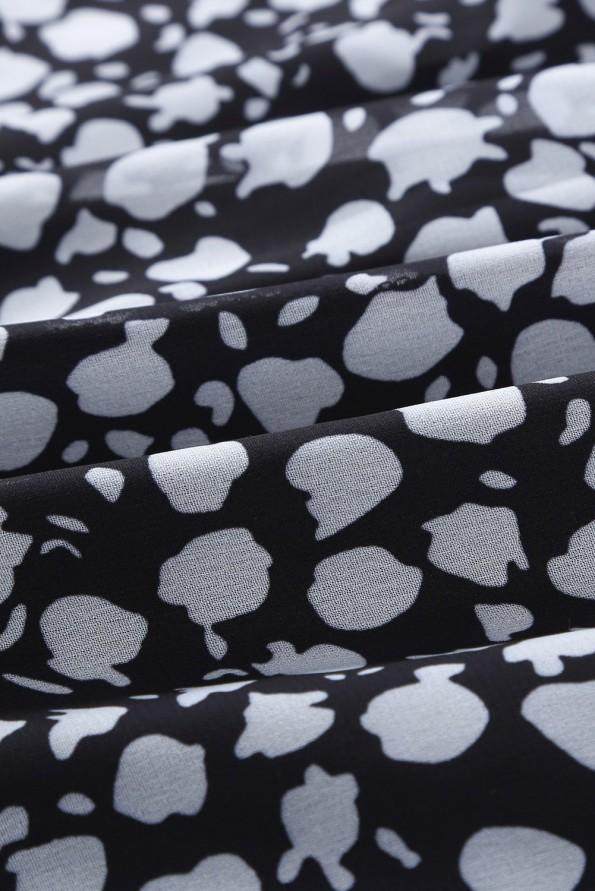 Klasična elastična obleka Robin s cvetličnim potiskom