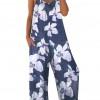 Kombinezon s širokimi nogami in s cvetličnim tiskom Erica