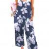 Kombinezon s širokimi nogami in s cvetličnim tiskom Erica