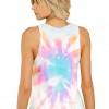 Komplet modre tie dye pižame Brielle za poletje