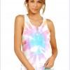 Komplet modre tie dye pižame Brielle za poletje