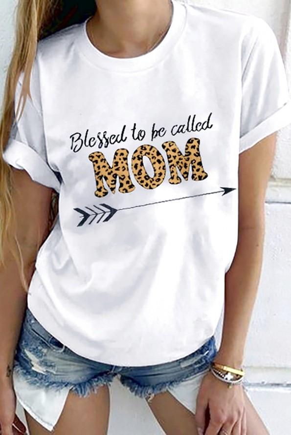 Kratka majica Kaia z napisom BLESSED TO BE CALLED MOM