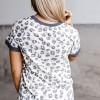 Kratka majica Lucille z leopardjim motivom