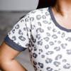 Kratka majica Lucille z leopardjim motivom