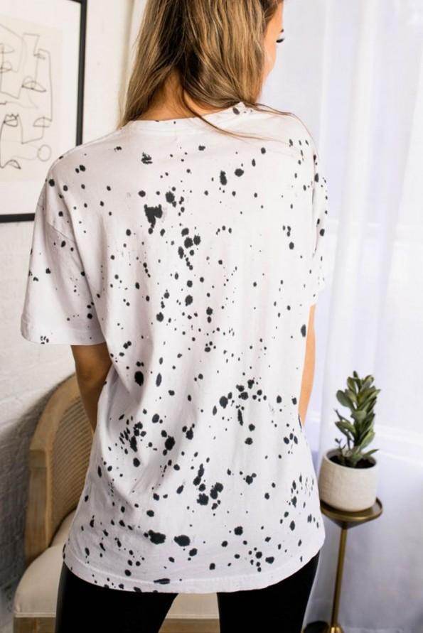 Kratka majica z napisom ROCK N ROLL