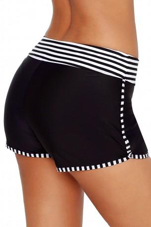Kratke hlače za plavanje Emely s črtasto obrobo