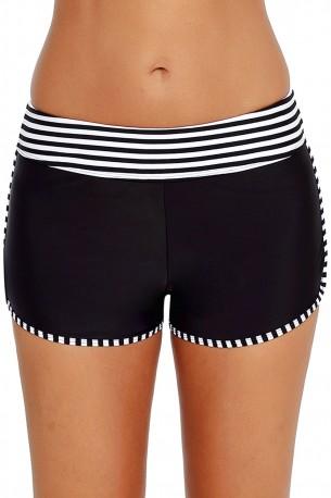 Kratke hlače za plavanje Emely s črtasto obrobo