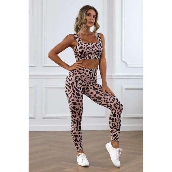 Leopardni komplet pajkice za  jogo