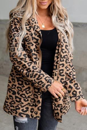 Leopardova pulover jakna Leona