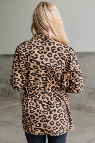 Leopardova pulover jakna Leona
