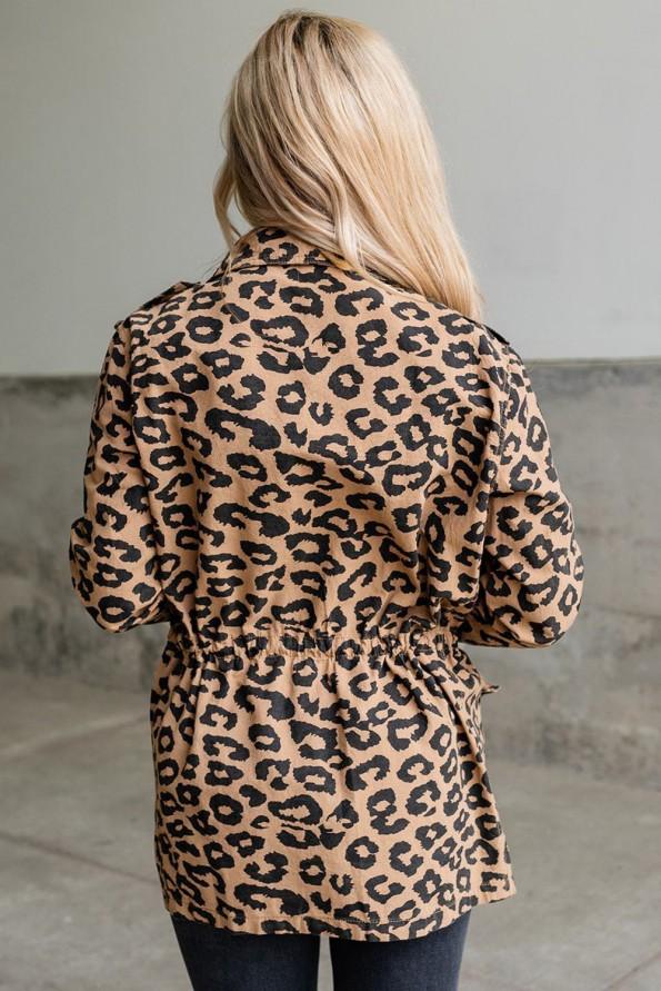 Leopardova pulover jakna Leona