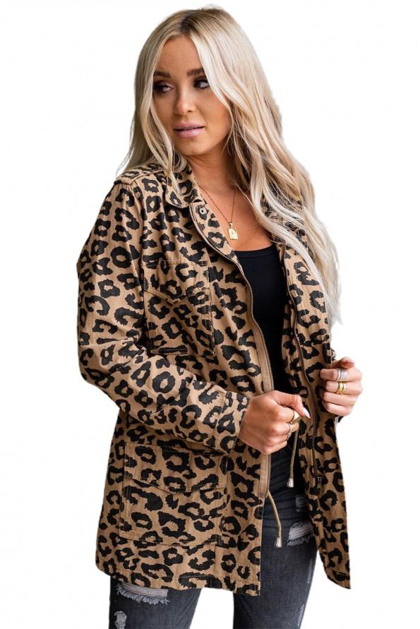 Leopardova pulover jakna Leona