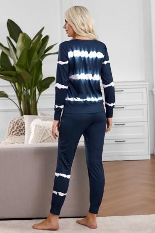 Moder komplet Maya s puloverjem in hlačami