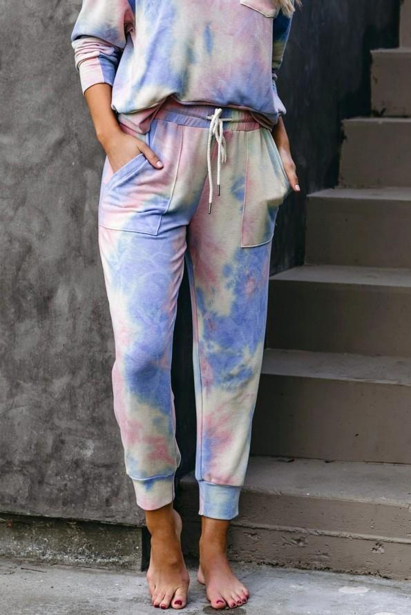 Moder tie dye pleten komplet Arya za prosti čas