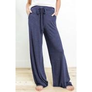 Modra široka trenirka Ivy z vrvico