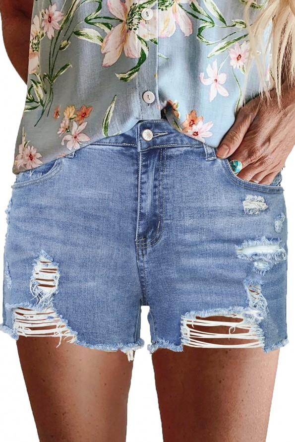 Modre denim kratke hlače Tinsley
