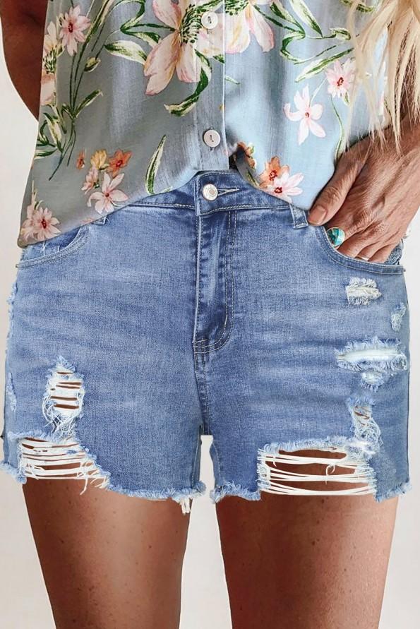 Modre denim kratke hlače Tinsley