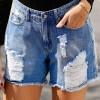 Modre jeans hlače Charlee z visokim pasom