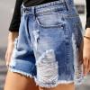 Modre jeans hlače Charlee z visokim pasom