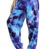 Modre tie dye ohlapne harem hlače Rowan