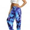 Modre tie dye ohlapne harem hlače Rowan