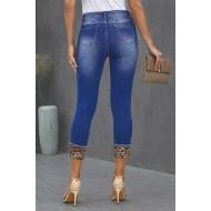 Modre zakrpane kavbojke Kaylee