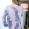 Modri tie dye pulover Ava