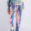 Modrikast tie dye komplet Serenity